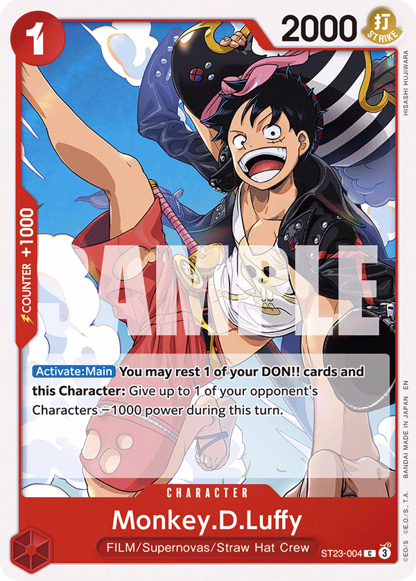 Monkey.D.Luffy One Piece card (ST23-004, Starter Deck 23: RED Shanks)
