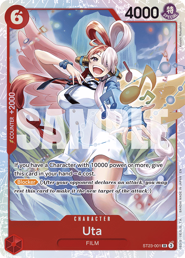 Uta One Piece card (ST23-001, Starter Deck 23: RED Shanks)