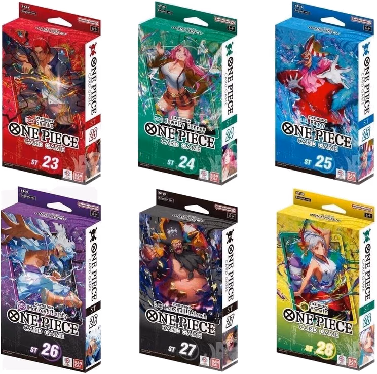 One Piece Starter Deck 23: RED Shanks Starter Decks 23-28 [Set of 6]
