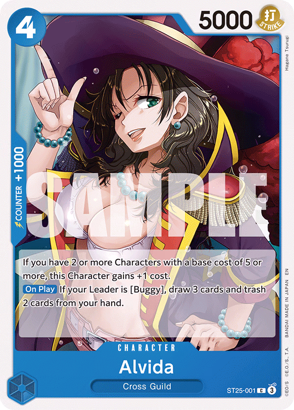Alvida One Piece card (ST25-001, Starter Deck 25: BLUE Buggy)