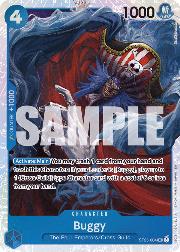 Buggy One Piece card (ST25-004, Starter Deck 25: BLUE Buggy)