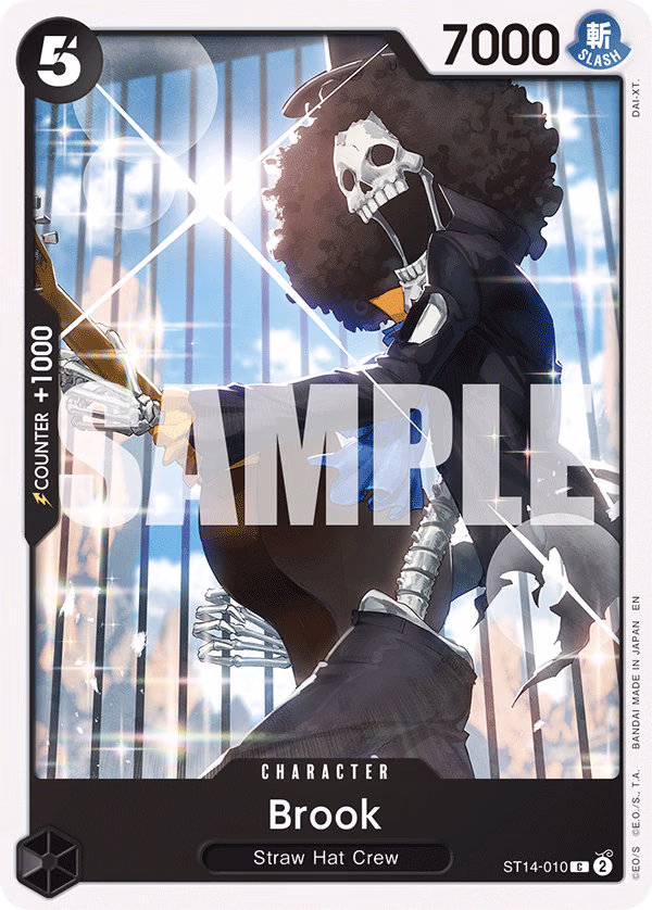 Brook (Reprint) One Piece card (ST14-010, Starter Deck 26: PURPLE/BLACK Monkey.D.Luffy)