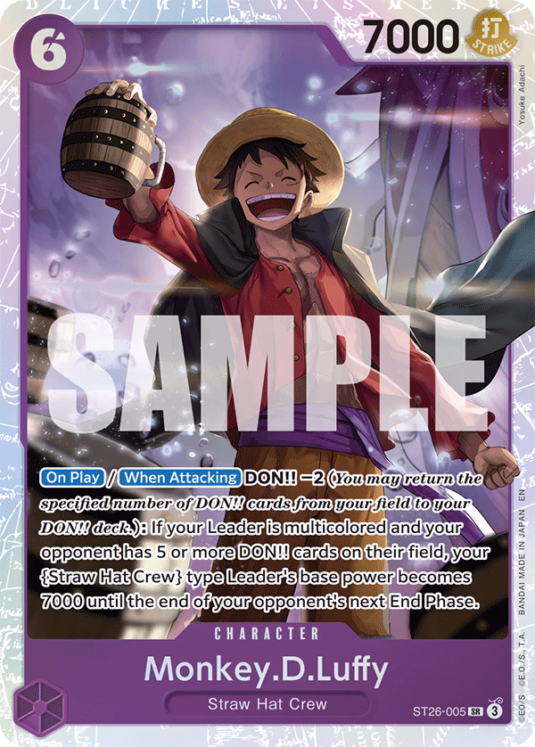Monkey.D.Luffy One Piece card (ST26-005, Starter Deck 26: PURPLE/BLACK Monkey.D.Luffy)