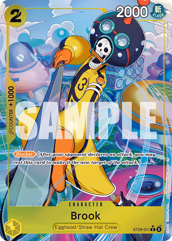 Brook (Full Art) One Piece card (ST29-011, Starter Deck 29: Egghead)