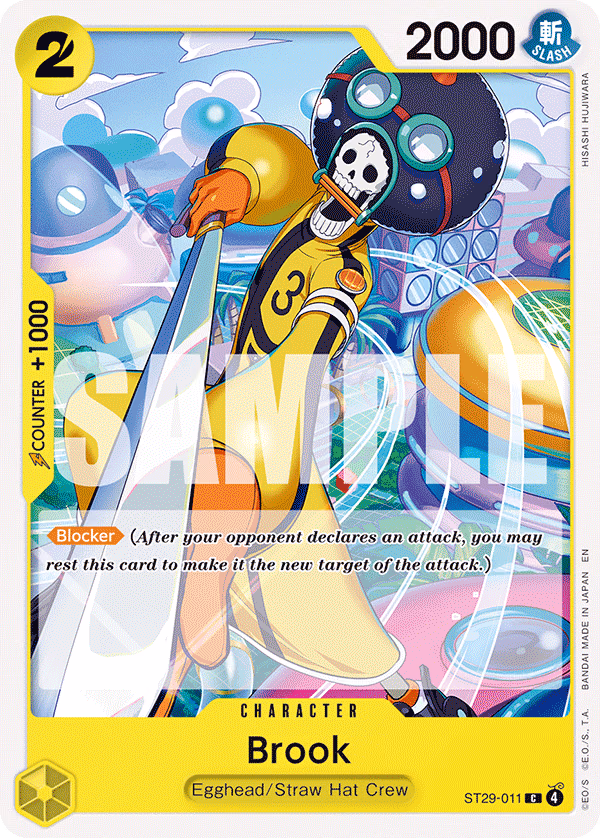 Brook One Piece card (ST29-011, Starter Deck 29: Egghead)