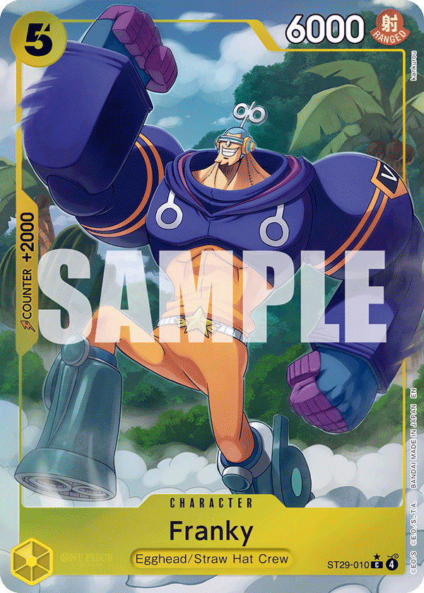 Franky (Full Art) One Piece card (ST29-010, Starter Deck 29: Egghead)