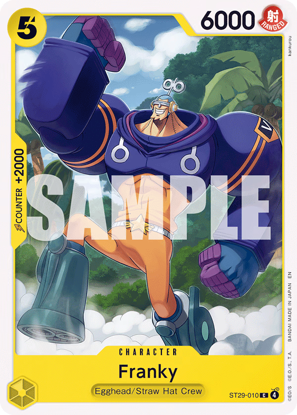 Franky One Piece card (ST29-010, Starter Deck 29: Egghead)