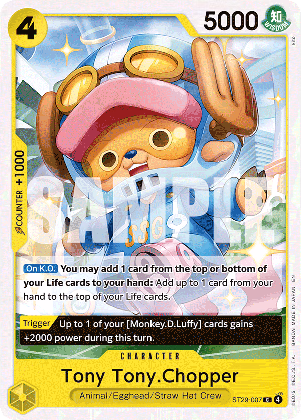 Tony Tony.Chopper One Piece card (ST29-007, Starter Deck 29: Egghead)