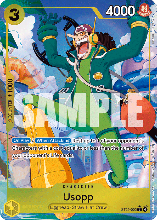 Usopp (Full Art) One Piece card (ST29-002, Starter Deck 29: Egghead)