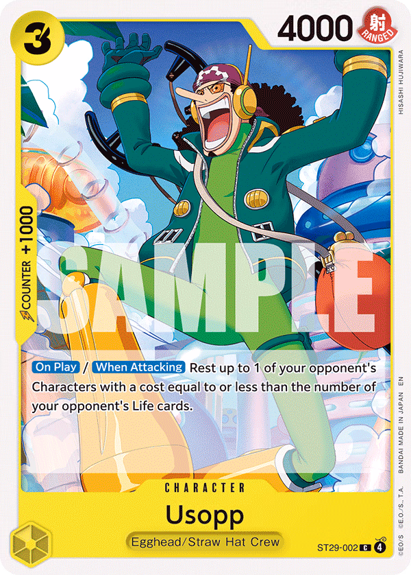 Usopp One Piece card (ST29-002, Starter Deck 29: Egghead)
