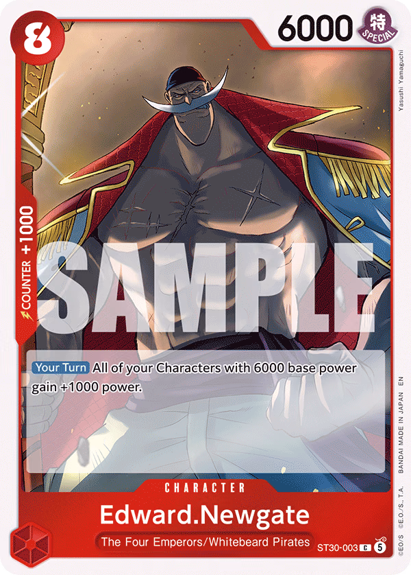 Edward.Newgate One Piece card (ST30-003, Starter Deck EX: Luffy & Ace)
