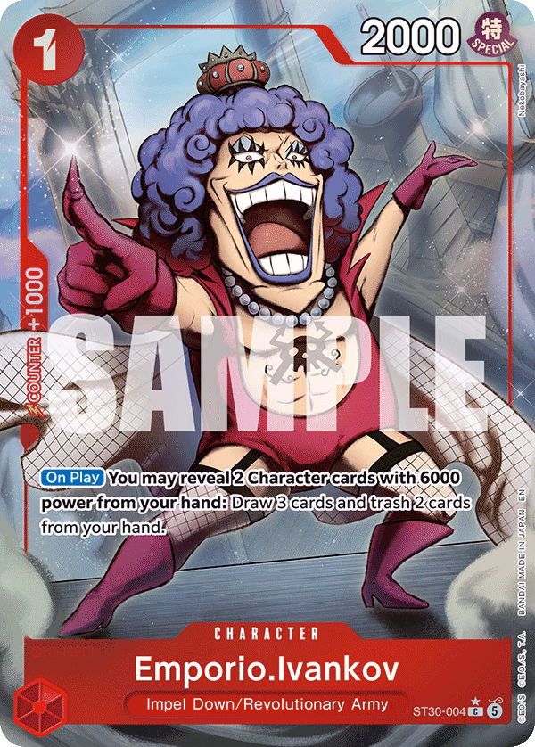 Emporio.Ivankov (Full Art) One Piece card (ST30-004, Starter Deck EX: Luffy & Ace)