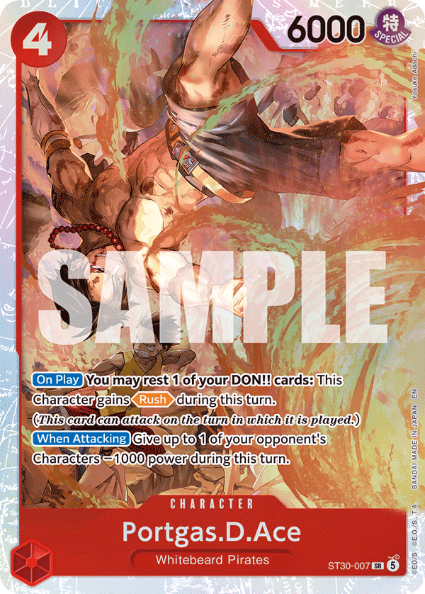 Portgas.D.Ace One Piece card (ST30-007, Starter Deck EX: Luffy & Ace)