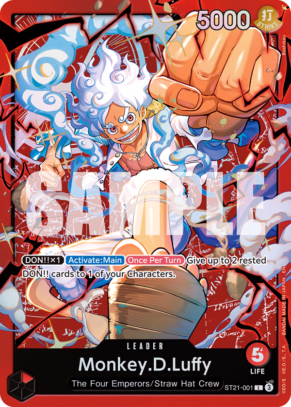 Monkey.D.Luffy (Reprint) One Piece card (ST21-001, Starter Deck 31: RED Monkey.D.Luffy)