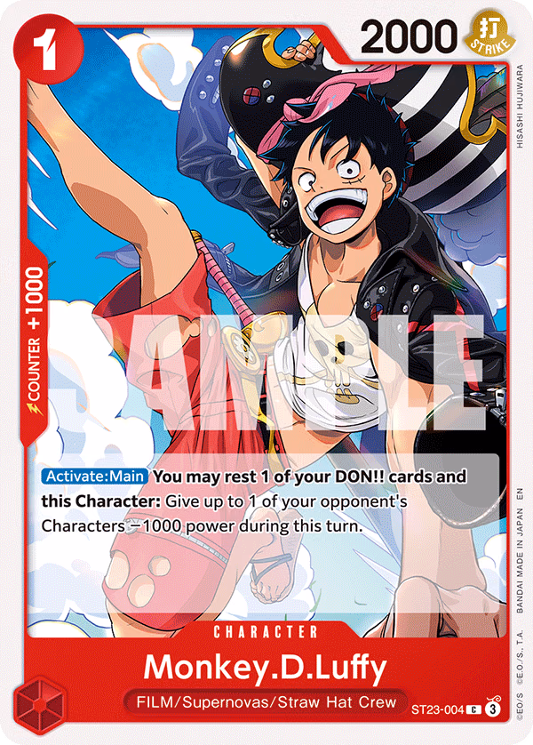 Monkey.D.Luffy (Reprint) One Piece card (ST23-004, Starter Deck 31: RED Monkey.D.Luffy)