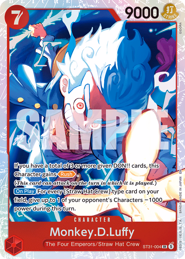 Monkey.D.Luffy One Piece card (ST31-004, Starter Deck 31: RED Monkey.D.Luffy)