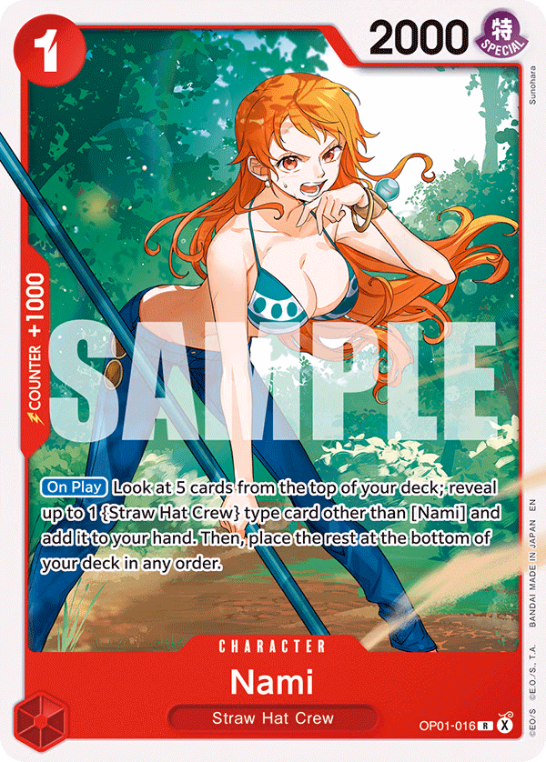 Nami (Alt Art) One Piece card (OP01-016, Starter Deck 31: RED Monkey.D.Luffy)