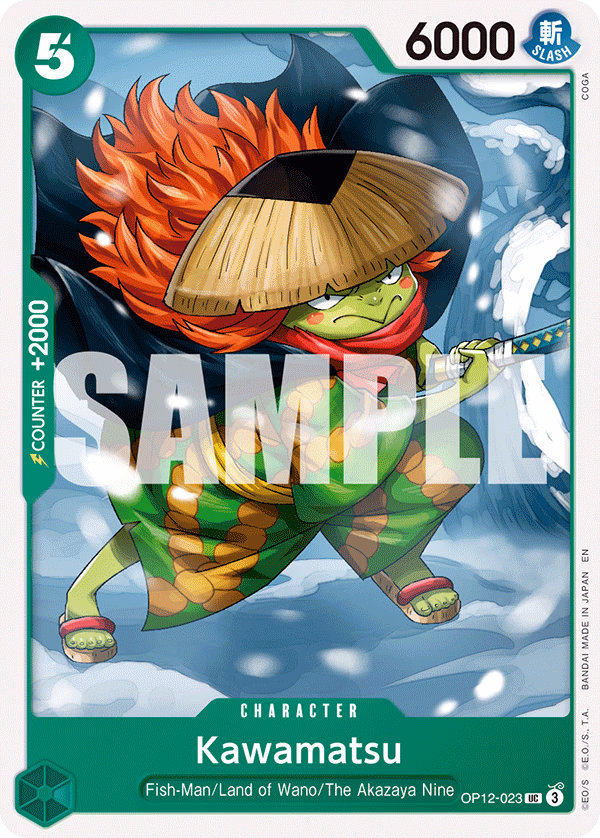 Kawamatsu (Zoro Deck) One Piece card (OP12-023, Starter Deck 32: GREEN Roronoa Zoro)