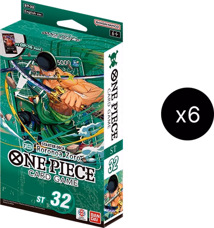 One Piece Starter Deck 32: GREEN Roronoa Zoro Display