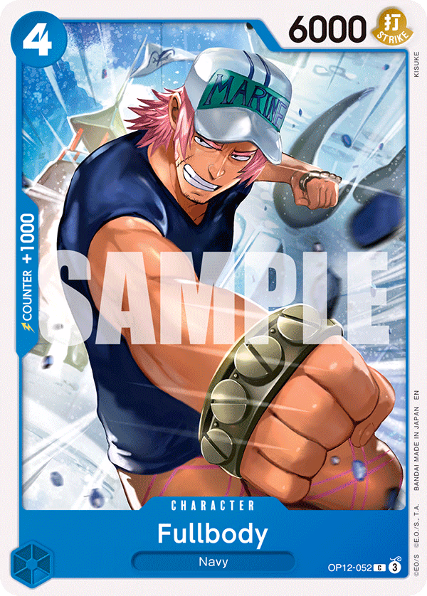 Fullbody (Reprint) One Piece card (OP12-052, Starter Deck 33: BLUE Kuzan)