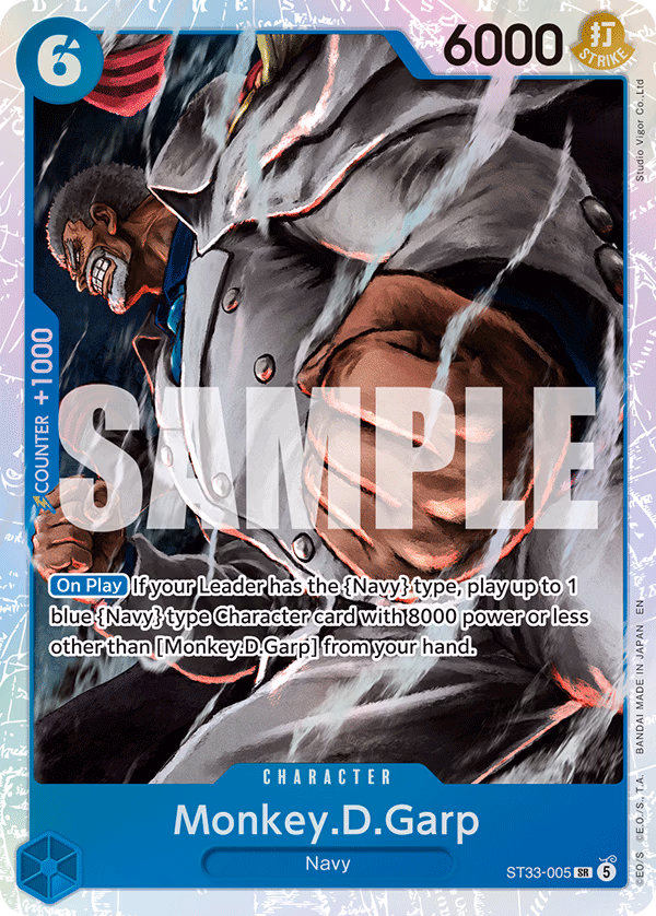 Monkey.D.Garp One Piece card (ST33-005, Starter Deck 33: BLUE Kuzan)