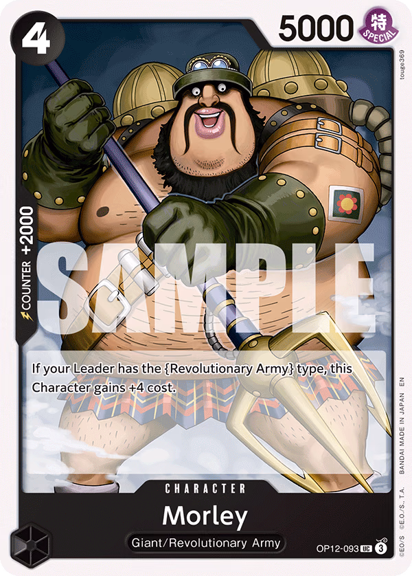 Morley (Reprint) One Piece card (OP12-093, Starter Deck 35: RED/BLACK Sabo)