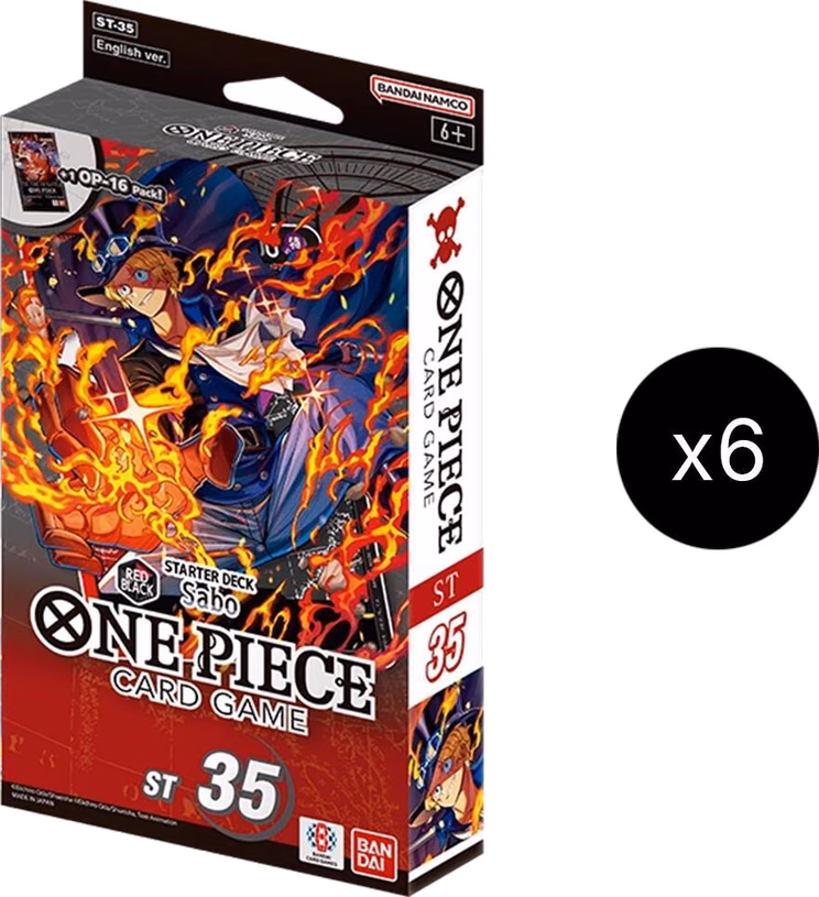 One Piece Starter Deck 35: RED/BLACK Sabo Display