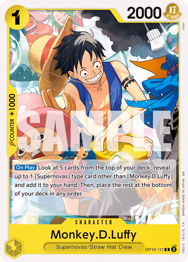 Monkey.D.Luffy (Reprint) One Piece card (OP10-111, Starter Deck 36: YELLOW Eustass"Captain"Kid)