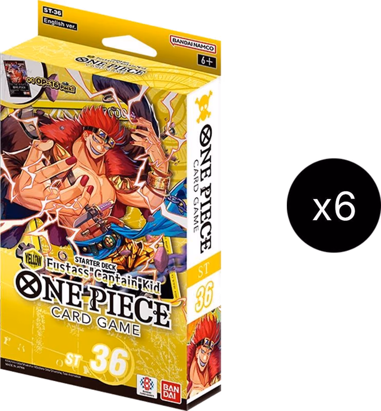 One Piece ST-36: Starter Deck 36 YELLOW Eustass"Captain"Kid Starter Deck 36: YELLOW Eustass”Captain”Kid Display