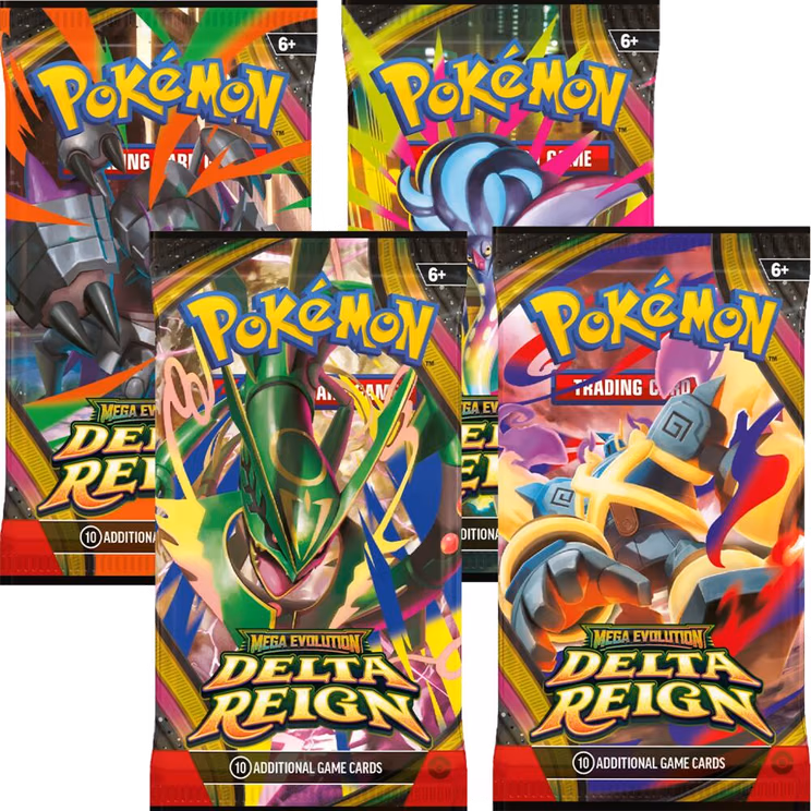 Pokemon Delta Reign Booster Pack Art Bundle [Set of 4]