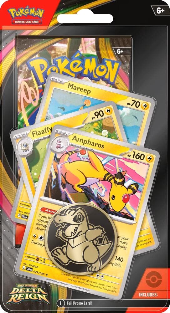 Pokemon Delta Reign Premium Checklane Blister [Ampharos Line]