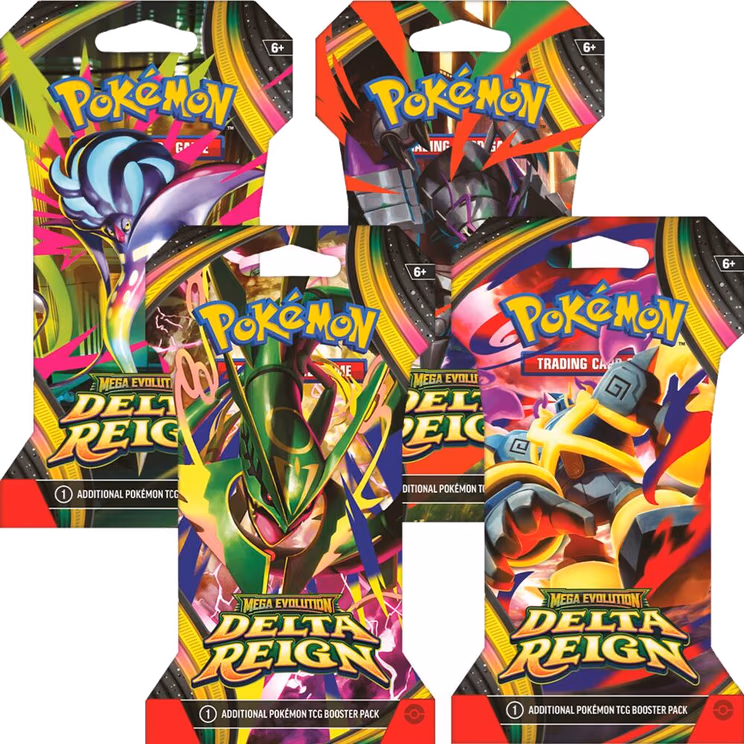 Pokemon Delta Reign Sleeved Booster Pack Art Bundle [Set of 4]