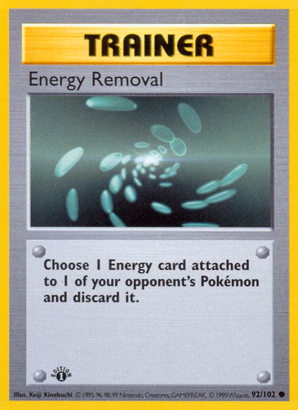 Energy Removal (1st Edition) Pokemon card (92/102, Base)