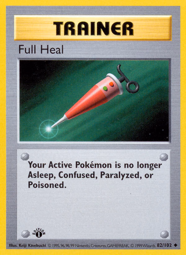 Full Heal Pokemon card (82/102, Base)
