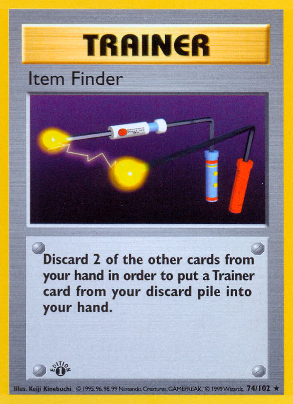 Item Finder Pokemon card (74/102, Base)