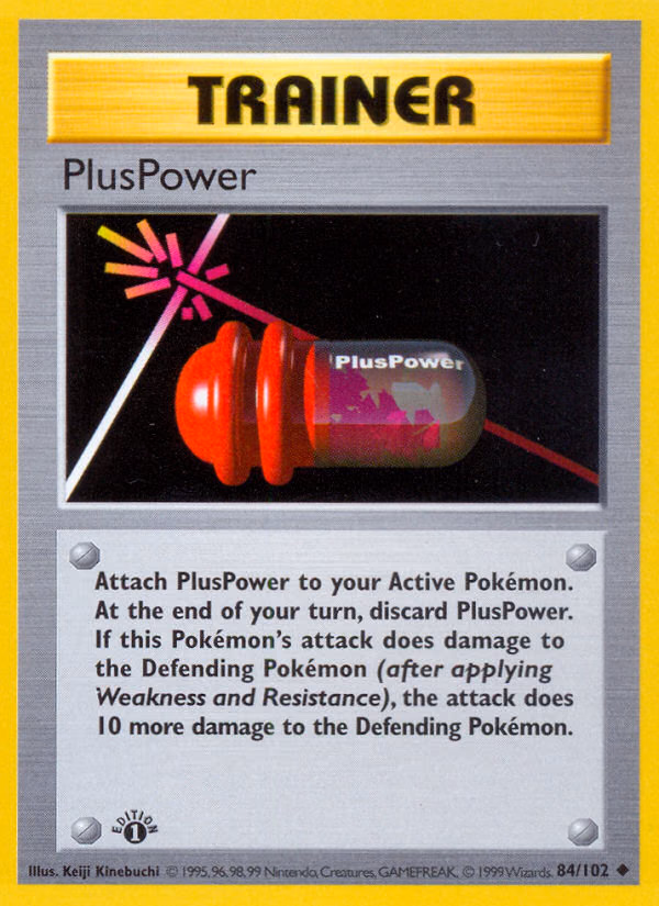 PlusPower Pokemon card (84/102, Base)