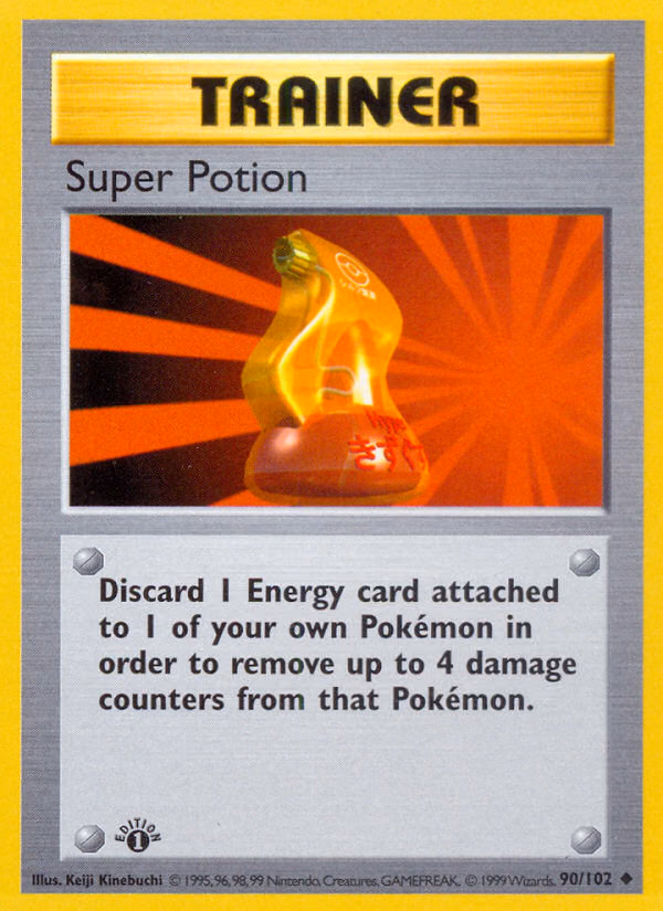 Super Potion (Shadowless) Pokemon card (90/102, Base)