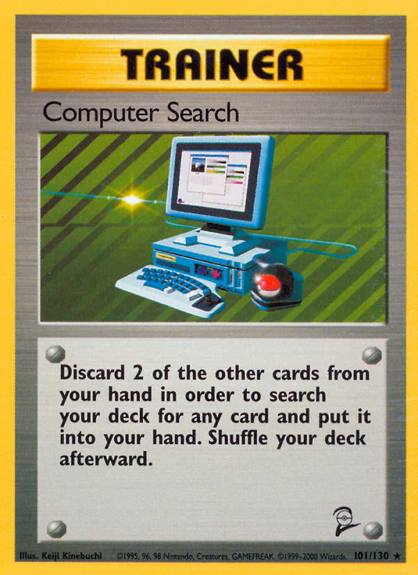 Computer Search Pokemon card (101/130, Base Set 2)