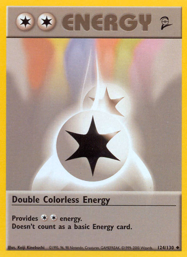 Double Colorless Energy Pokemon card (124/130, Base Set 2)
