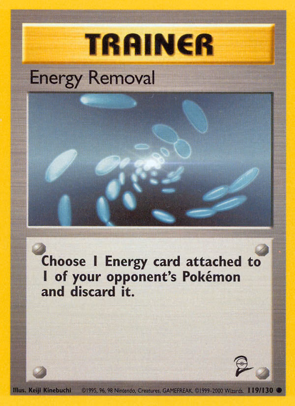 Energy Removal Pokemon card (119/130, Base Set 2)