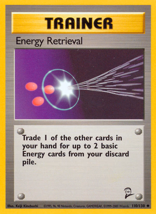 Energy Retrieval Pokemon card (110/130, Base Set 2)