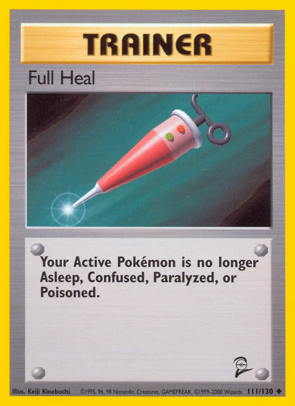 Full Heal Pokemon card (111/130, Base Set 2)