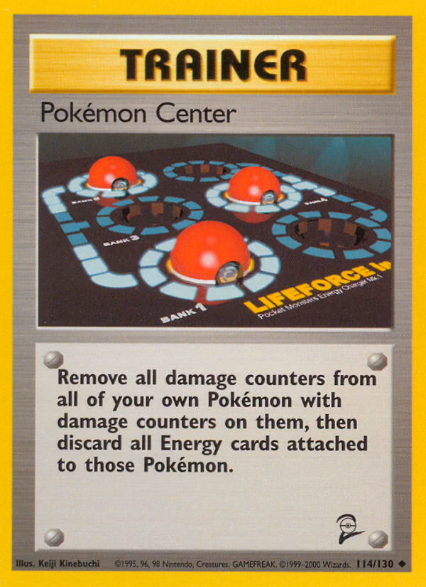 Pokémon Center Pokemon card (114/130, Base Set 2)