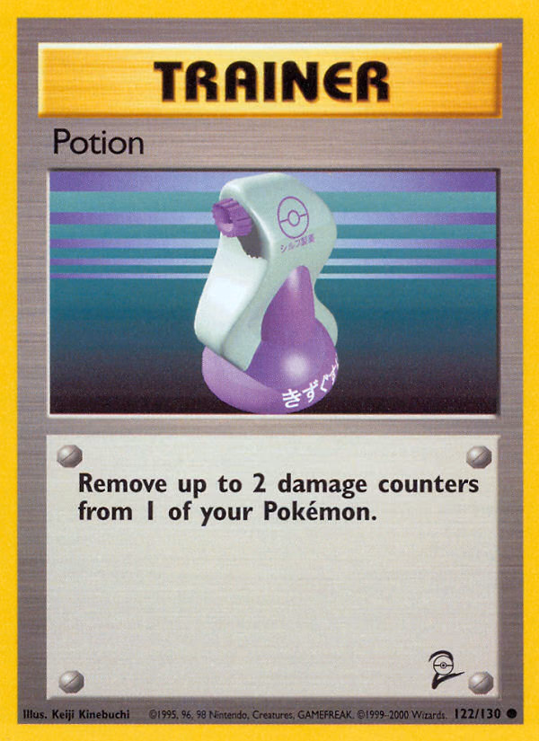 Potion Pokemon card (122/130, Base Set 2)