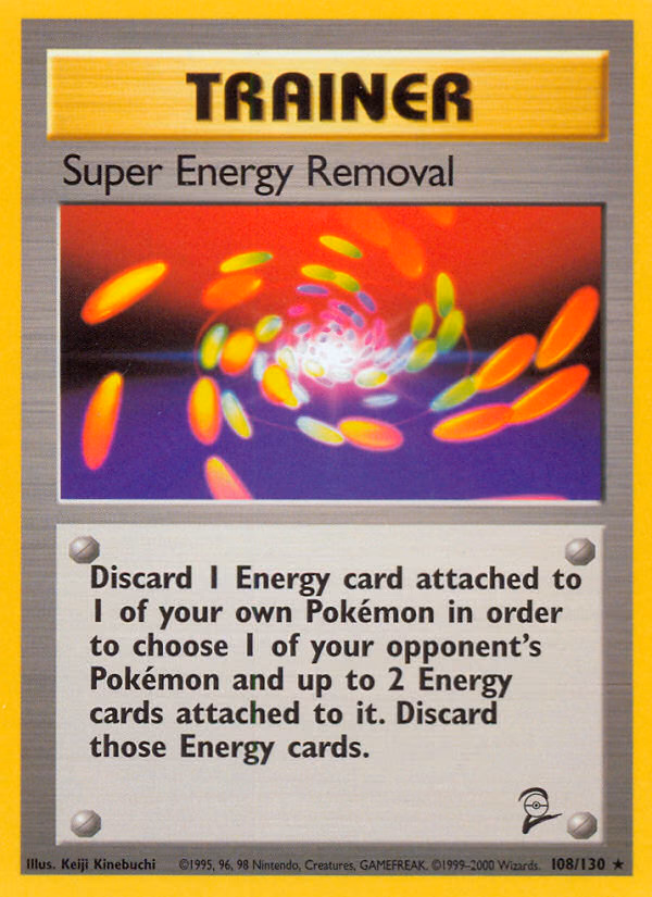 Super Energy Removal Pokemon card (108/130, Base Set 2)
