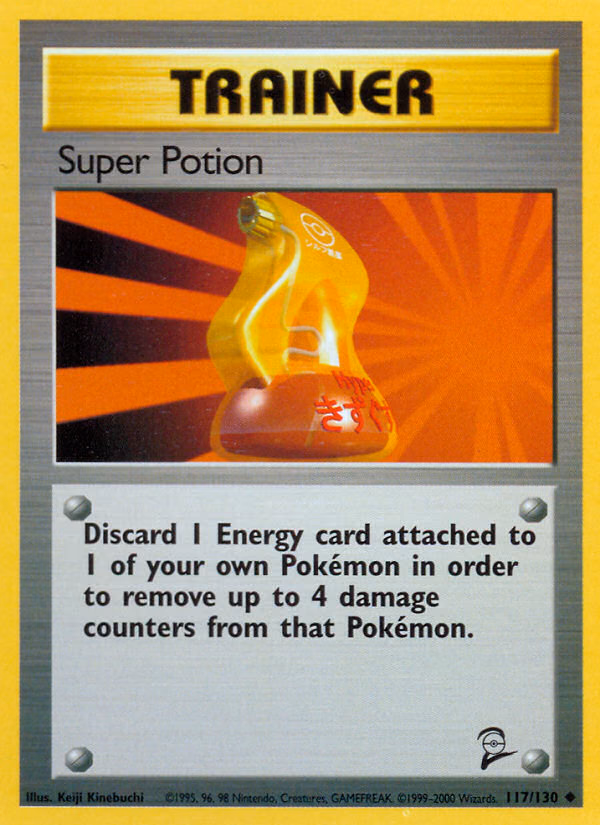 Super Potion Pokemon card (117/130, Base Set 2)