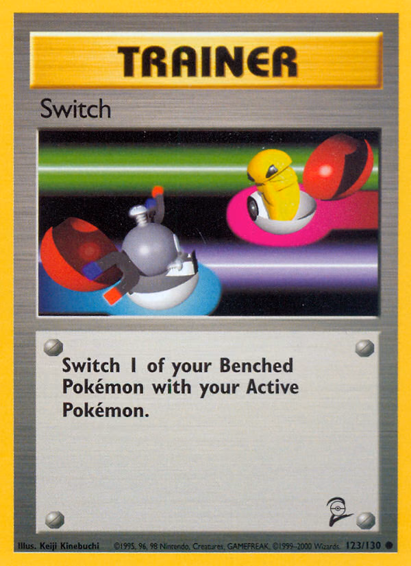 Switch Pokemon card (123/130, Base Set 2)
