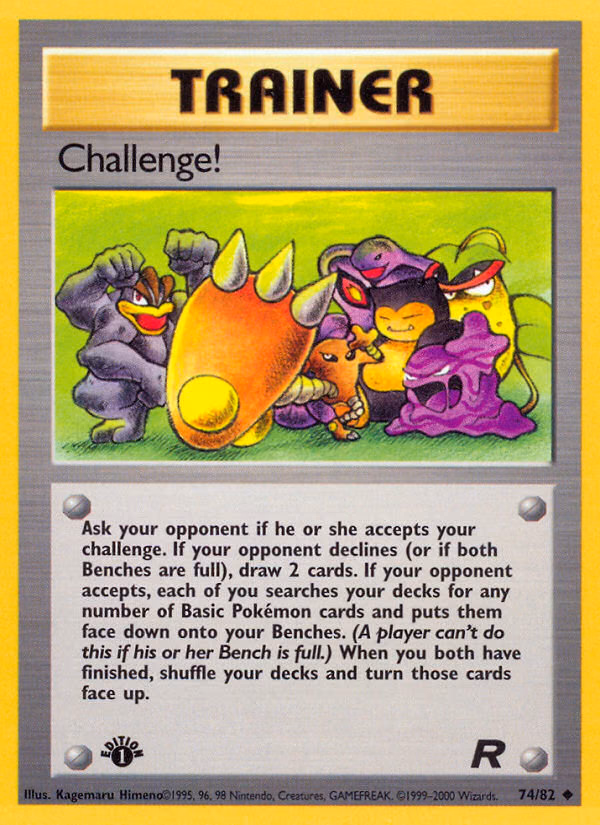 Challenge! (Unlimited) Pokemon card (74/82, Team Rocket)