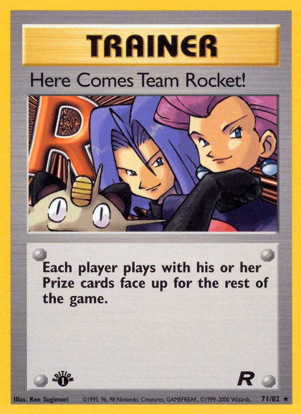 Here Comes Team Rocket! (1st Edition) Pokemon card (71/82, Team Rocket)