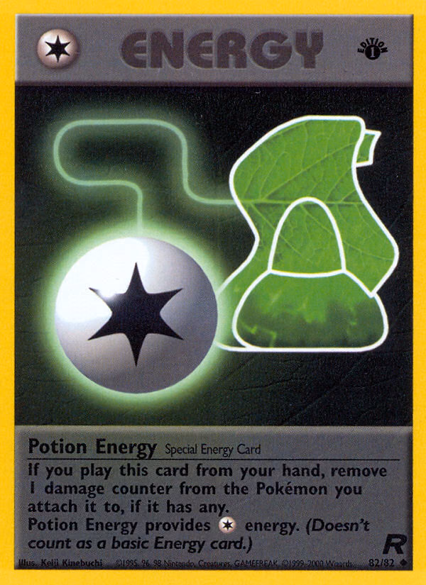 Potion Energy (1st Edition) Pokemon card (82/82, Team Rocket)